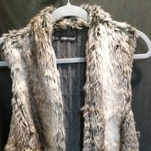 Maurices faux fur vest